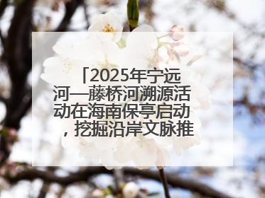 2025年宁远河—藤桥河溯源活动在海南保亭启动，挖掘沿岸文脉推动绿色发展