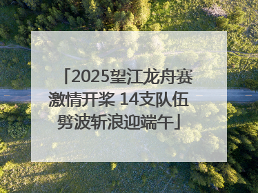 2025望江龙舟赛激情开桨 14支队伍劈波斩浪迎端午