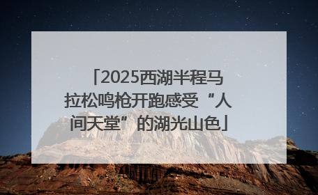 2025西湖半程马拉松鸣枪开跑感受“人间天堂”的湖光山色