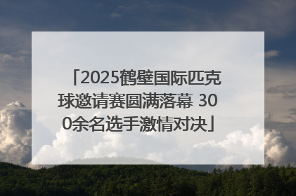 2025鹤壁国际匹克球邀请赛圆满落幕 300余名选手激情对决