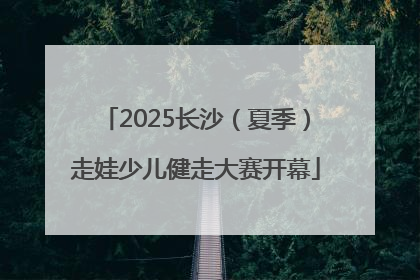 2025长沙（夏季）走娃少儿健走大赛开幕