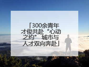 300余青年才俊共赴“心动之约” 城市与人才双向奔赴