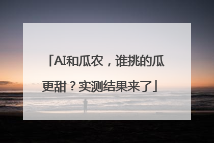 AI和瓜农，谁挑的瓜更甜？实测结果来了